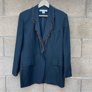 90s Beaded Fringe Blazer